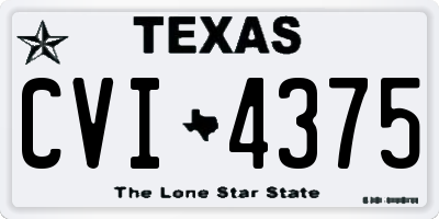 TX license plate CVI4375