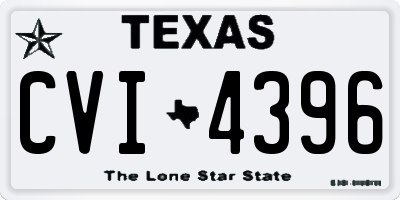 TX license plate CVI4396