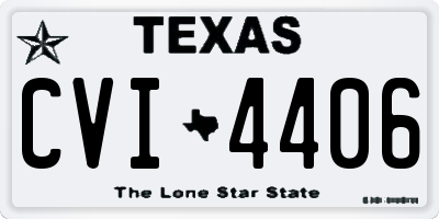 TX license plate CVI4406