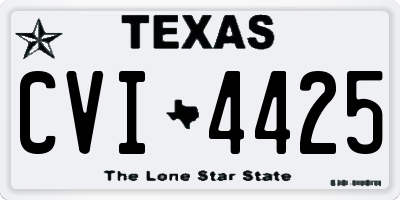 TX license plate CVI4425