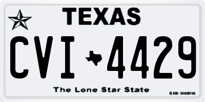 TX license plate CVI4429