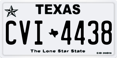 TX license plate CVI4438