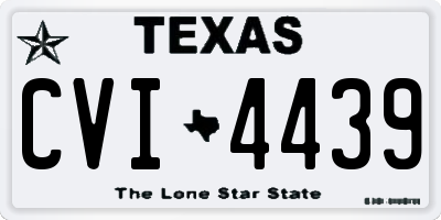 TX license plate CVI4439