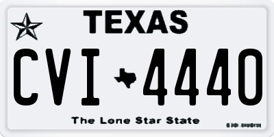 TX license plate CVI4440