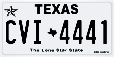 TX license plate CVI4441