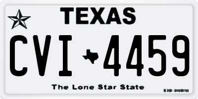 TX license plate CVI4459