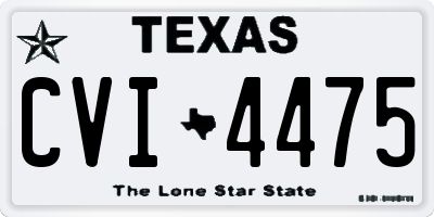 TX license plate CVI4475