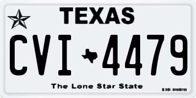 TX license plate CVI4479