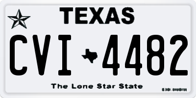 TX license plate CVI4482