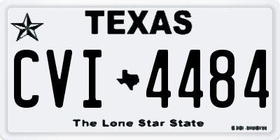 TX license plate CVI4484