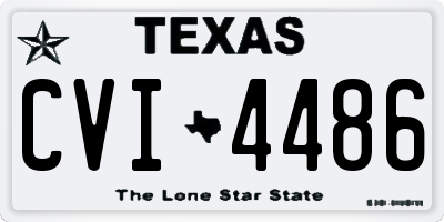 TX license plate CVI4486
