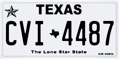 TX license plate CVI4487