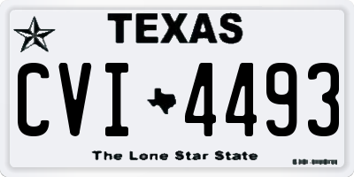 TX license plate CVI4493