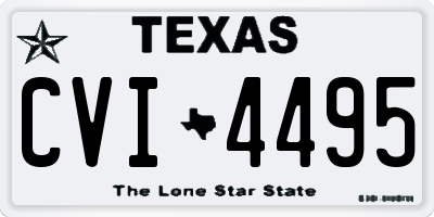 TX license plate CVI4495