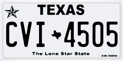 TX license plate CVI4505