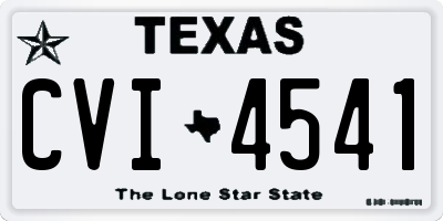 TX license plate CVI4541