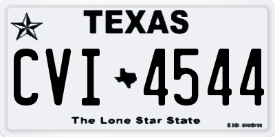 TX license plate CVI4544