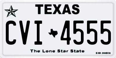 TX license plate CVI4555