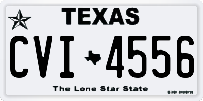 TX license plate CVI4556
