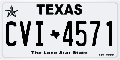 TX license plate CVI4571