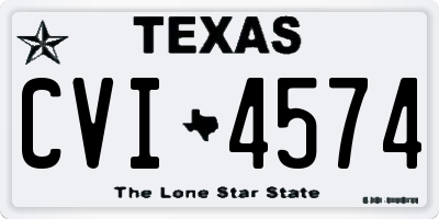 TX license plate CVI4574
