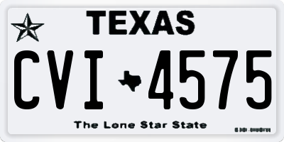 TX license plate CVI4575