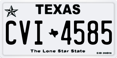 TX license plate CVI4585
