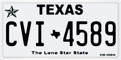 TX license plate CVI4589