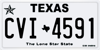 TX license plate CVI4591