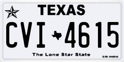 TX license plate CVI4615