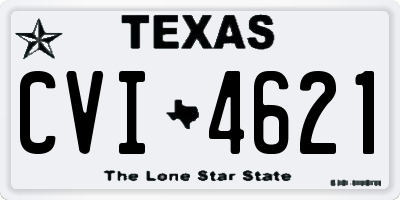TX license plate CVI4621