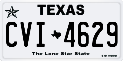 TX license plate CVI4629