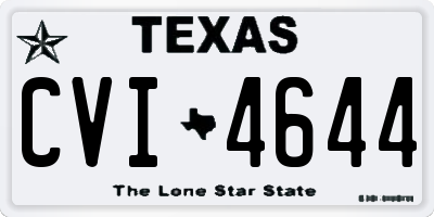 TX license plate CVI4644
