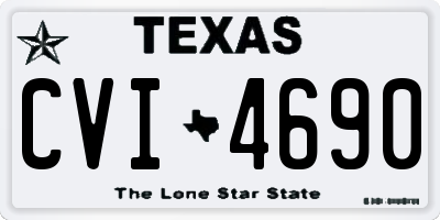 TX license plate CVI4690