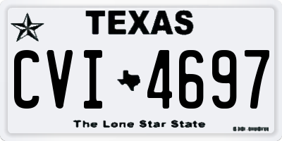 TX license plate CVI4697