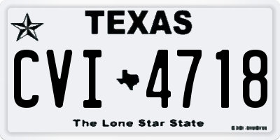 TX license plate CVI4718