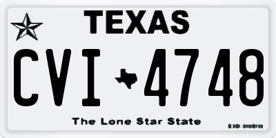 TX license plate CVI4748