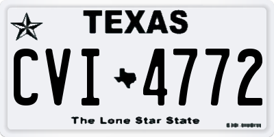 TX license plate CVI4772