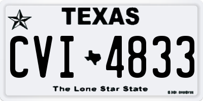 TX license plate CVI4833