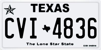 TX license plate CVI4836