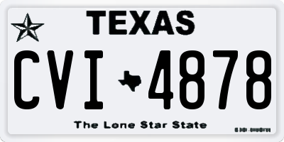 TX license plate CVI4878
