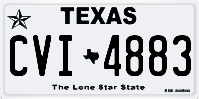 TX license plate CVI4883