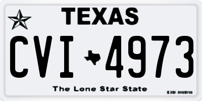 TX license plate CVI4973