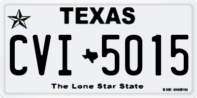 TX license plate CVI5015