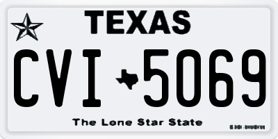 TX license plate CVI5069