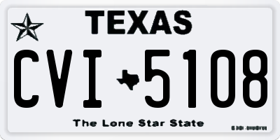 TX license plate CVI5108