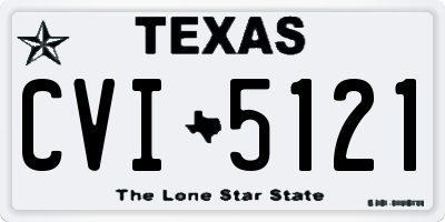 TX license plate CVI5121