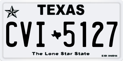 TX license plate CVI5127