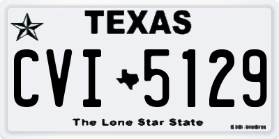 TX license plate CVI5129
