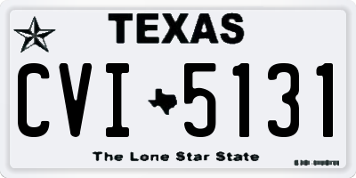 TX license plate CVI5131